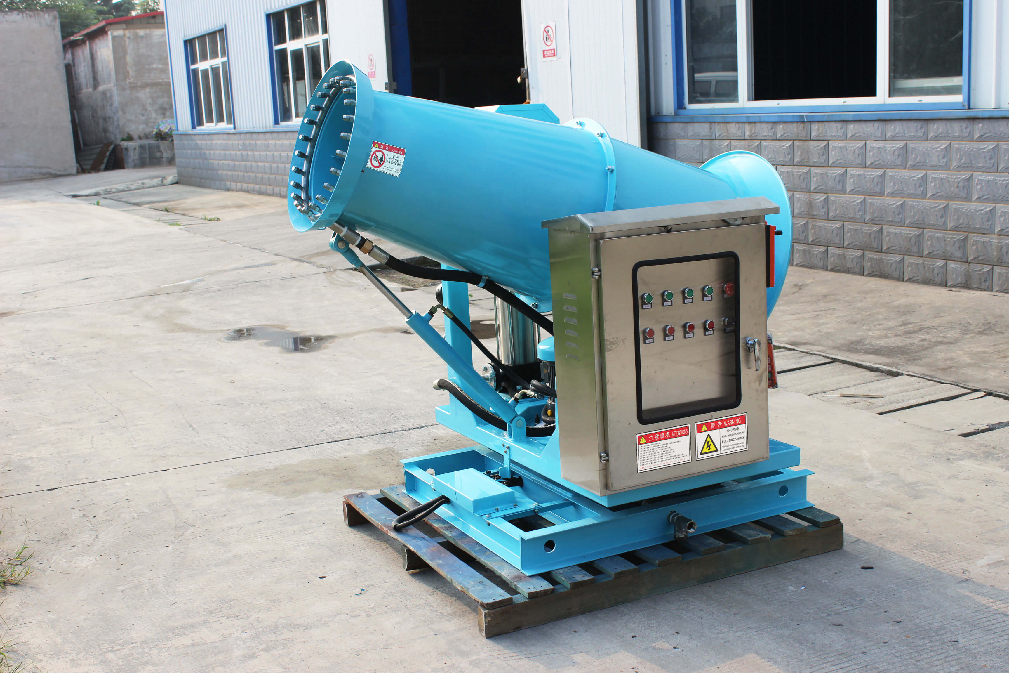 全自動遙控霧炮機如何做到有效降塵？