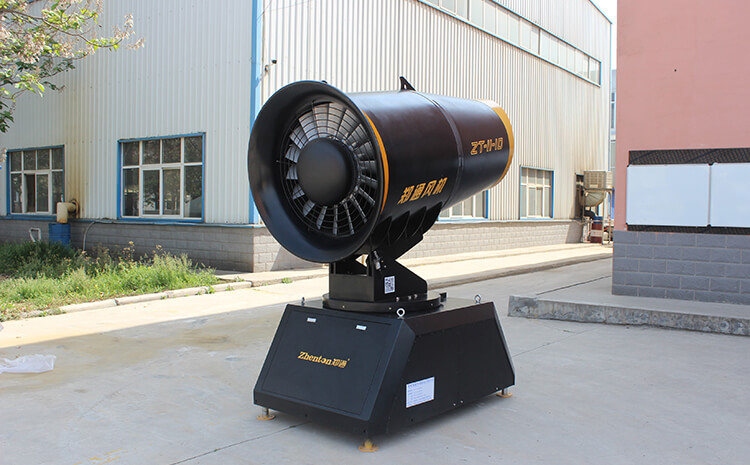 鄭通霧炮機廠家的建筑工地用霧炮機除塵效果怎么樣？